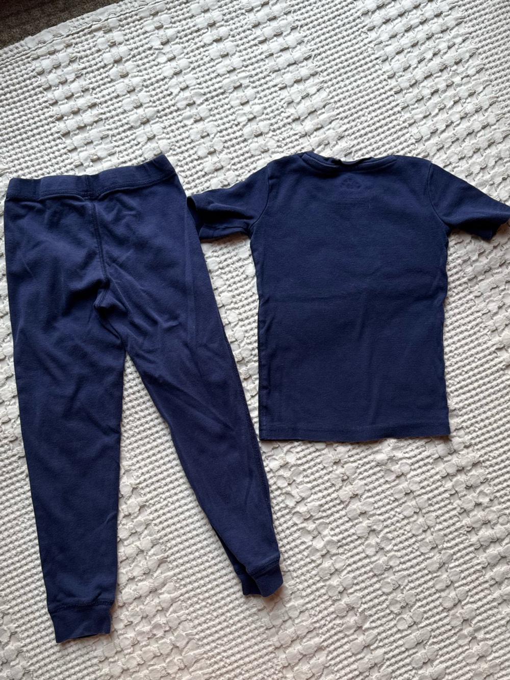 Primary Kids Short Sleeve Pajama Sets - Navy & Gray. 4-5 Years - Picture 3 of 7